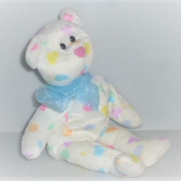 2001 TY Beanie Baby KISSME Ty Valentines Day Kiss Me Bear Vintage TY Bear - Picture 8 of 9